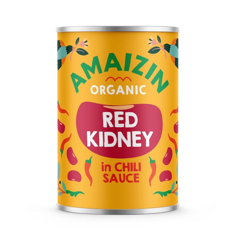 Amaizin Red kidney in chili org. 6x400g
